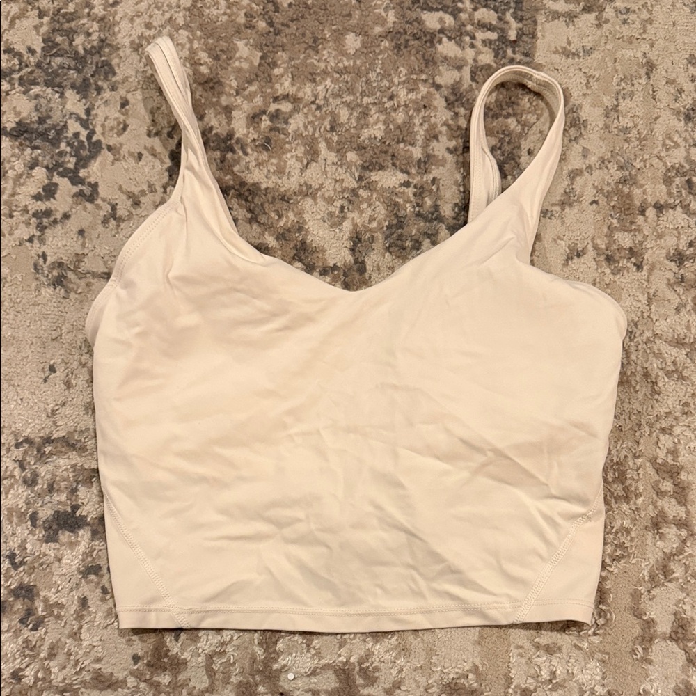 Cream Sports bra